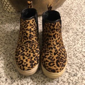 Leopard Steve Madden Slip-on Boots